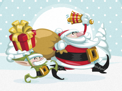 Christmas Vector Art Characters Pack (Freebie) by Pixeden on Dribbble