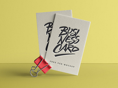 Free Psd Business Card Mock-Up