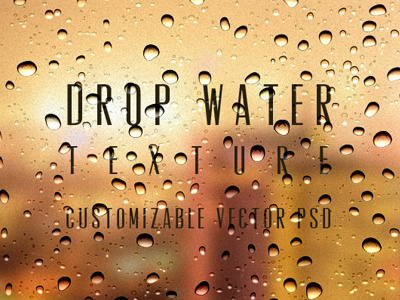 Psd Water Drops Background Texture (Freebie)