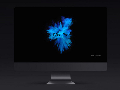 Free iMac Pro Psd Mockup Template