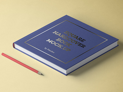 Free Square Psd Hardcover Book Mockup