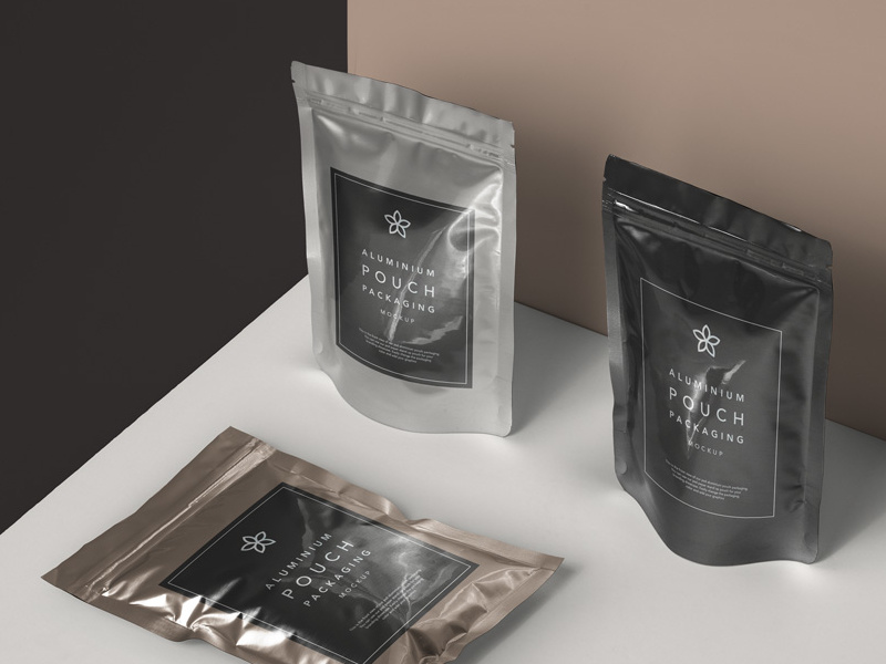 Download Free Psd Metal Foil Packaging Mockup by Pixeden on Dribbble