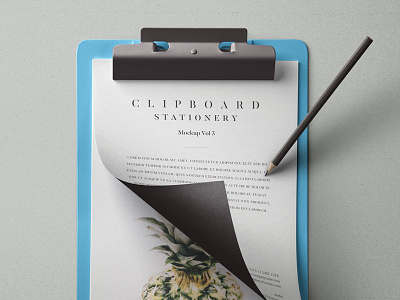 Free Psd Clipboard Stationery Mockup