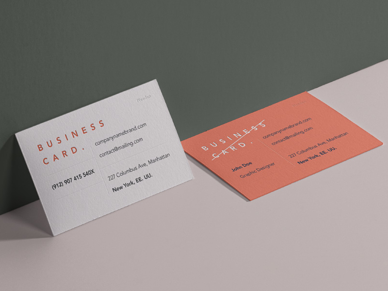 Download Free Psd Business Card Branding Mockup by Pixeden on Dribbble