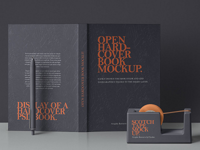Download Hard Book Cover Mockup Designs Themes Templates And Downloadable Graphic Elements On Dribbble