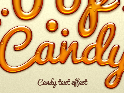 Psd Candy Text Effect (Freebie) candy effect psd text