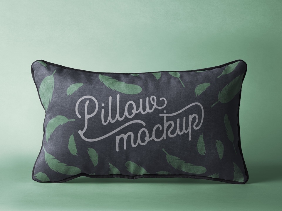 Pillow Mockup designs, themes Piping Pillow Mockup 30x50cm by Mockup5