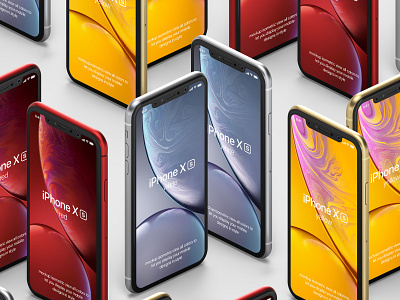 Free iPhone XR Psd Mockup Vol4 iphone iphone xr mockup mockup psd