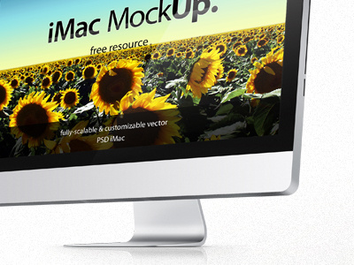 iMac Psd Mockup Template (Freebie) imac mockup psd template