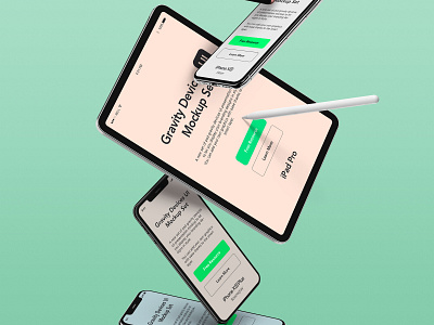 Free Gravity Psd Devices UI Mockup
