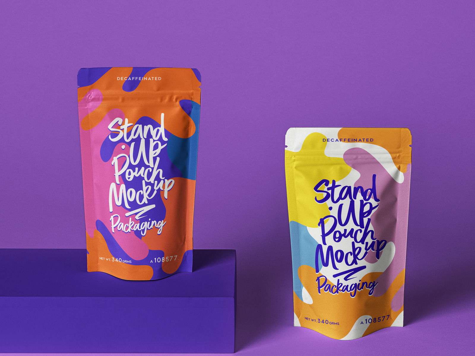 Download Free Psd Stand Up Pouch Packaging Mockup by Pixeden on Dribbble