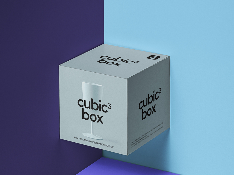 Download Free Square Psd Product Box Mockup by Pixeden on Dribbble