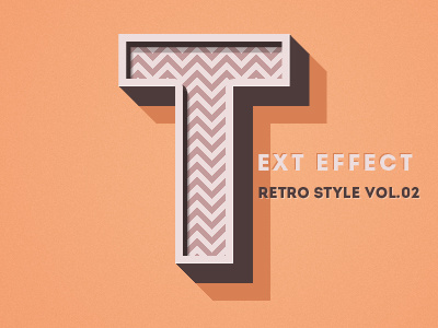 Psd Retro Text Effect (Freebie) effect psd retro text