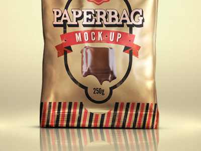 Paper Bag Mock-Up Template Psd bag mock up paper psd template