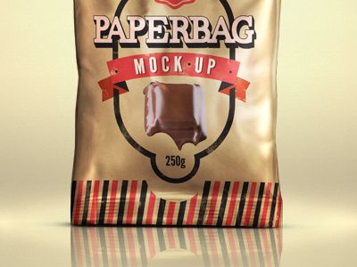 Paper Bag Mock-Up Template Psd