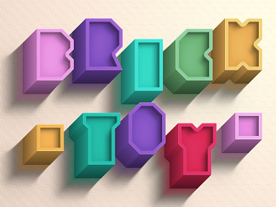 Brick Toy Text Effect
