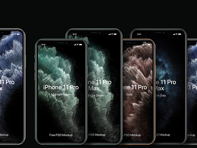 Psd iPhone 11 Pro Mockup Set