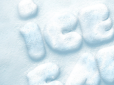 Free Psd Snow Text Effect