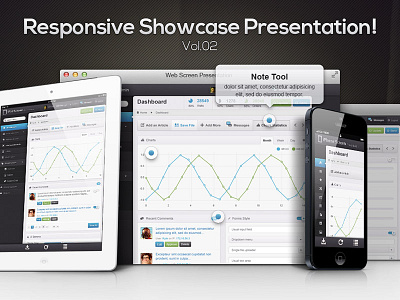 Free Responsive Showcase Psd