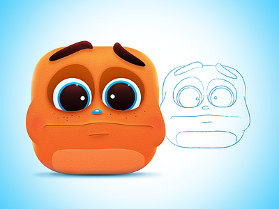 Bn. Dot Character brand cartoon character cute dot fesyuk illustration marco networks orange