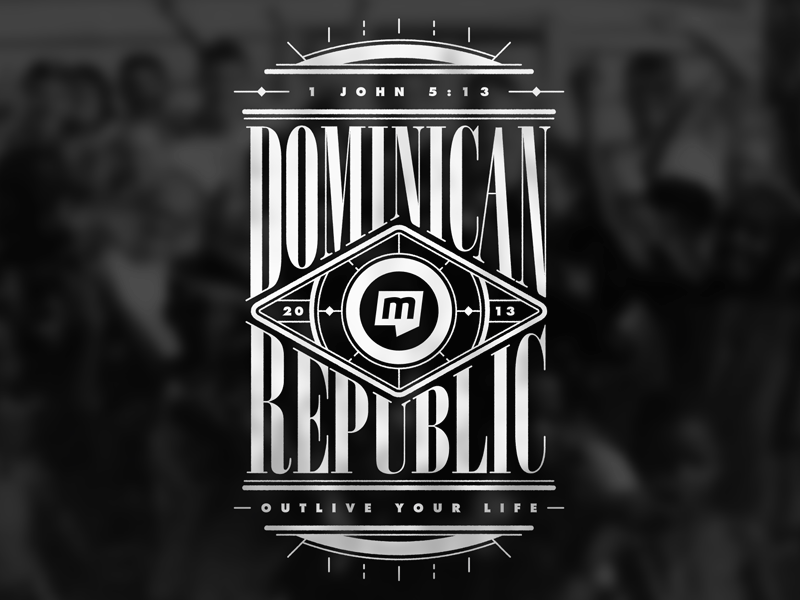 Dominican Republic Shirt Design (GIF) church dominican fesyuk illustration jesus marco merge republic script type typography vintage