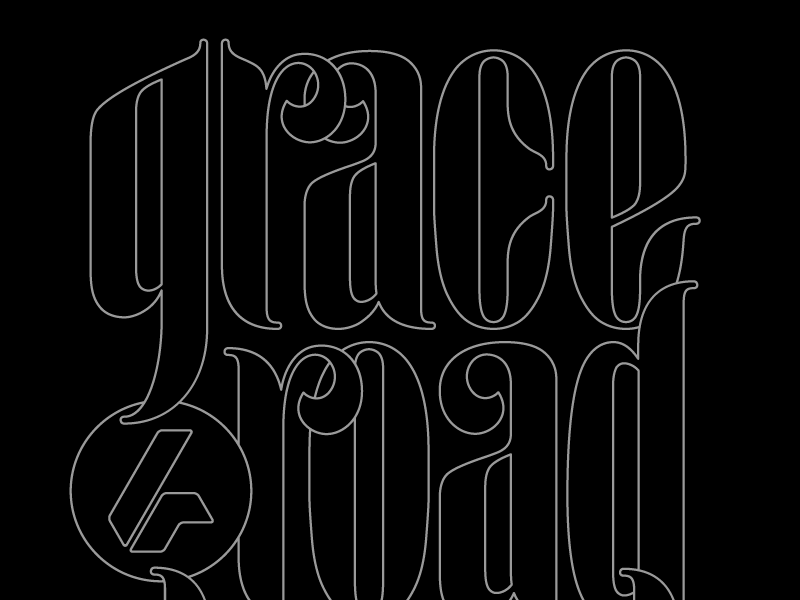 (GIF) Grace Road Church Shirt Design church design fesyuk grace illustration jesus marco road script shirt type typography