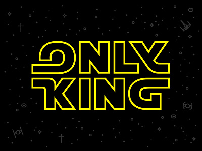 Only King // Star Wars crown disney fesyuk god illustration jesus king marco monogram shirt star wars
