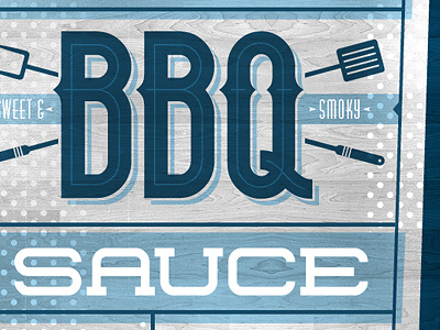 Wegmans BBQ Sauce barbecue bbq blue fesyuk illustration marco memphis sauce smoky sweet wegmans wood