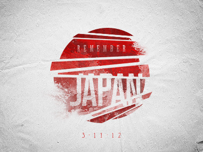 Remember Japan earthquake fesyuk flag japan marco red tsunami white