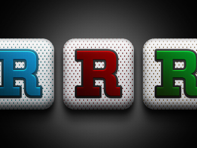 R App Icons app blue fesyuk green icon illustration logo marco r red