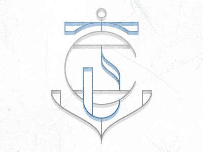 JC Anchor Monogram anchor christ fesyuk gospel illustration jesus marco monogram type typography