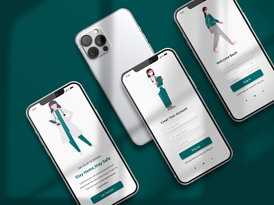 Doctor Mobile app adobe xd doctor mobile apps medical apps mobile app design mobile apps mobile ui ux design