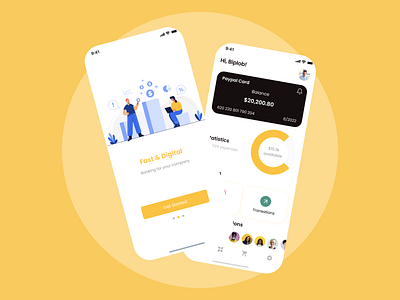 Finance App Redesign Mobile Ui