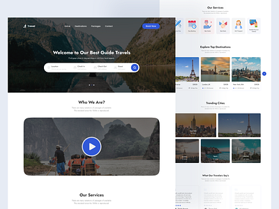 Travel Landing Page Design