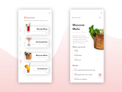 Cocktail App Concept