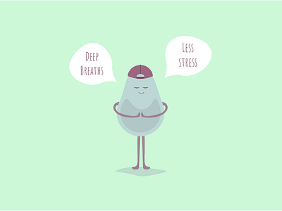 EE's Pear Guy branding clean flat illustration illustration illustrator mindfulness quotes