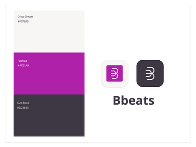 Branding for Bbeats - The Ballroom Music App branding branding concept branding design clean color palette dance app flat logo minimal music app styleguide ui