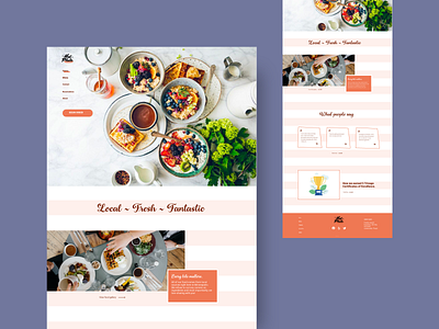 Hotplate Restaurant Redesign design desktop flat minimal order food restaurant ui