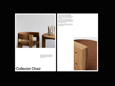 Collector Chair - Kristina Dam design editorial minimal poster print type typography