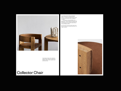 Collector Chair - Kristina Dam design editorial minimal poster print type typography