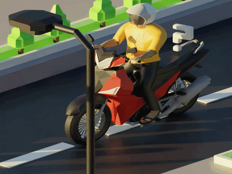 Ride My Supra X 125 3d animation blender