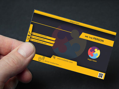 business card businesscard design minimal visiting card