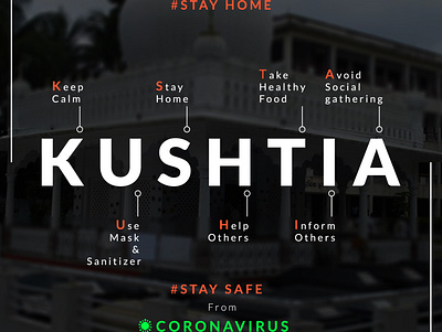 coronavirus banner kushtia art banner design social awareness socialmedia