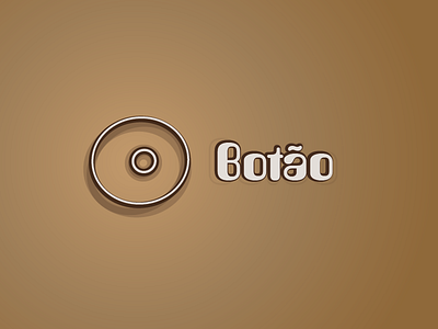 Botão branding button concept flat logo