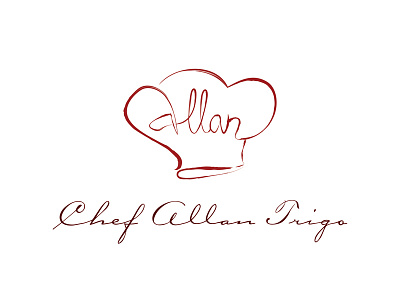 Allan branding chef fine food logo