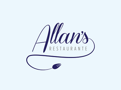Allan's Restaurant branding food logo restaurant