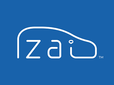 Zai Cab blue branding cab car logo taxi