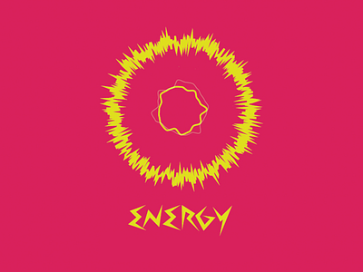 Energy acid branding drink energy logo pink sport yellow
