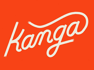 Kanga Script brand identity branding hand lettering logo script wordmark