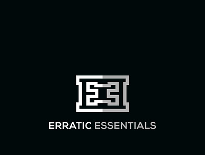 ERRATIC ESSENTIALS LOGO DESIGNS design graphicdesign icon identity branding illustraion logo a day logodesign logos typography vector